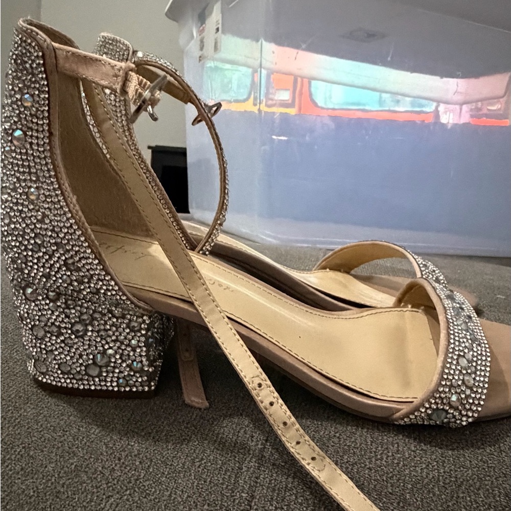 Betsey Johnson Sparkling Rhinestone Heels